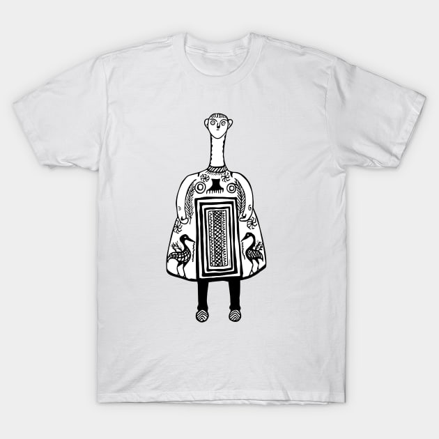 Bell idol from Thebes - Timeless abstraction T-Shirt by LeahHa
